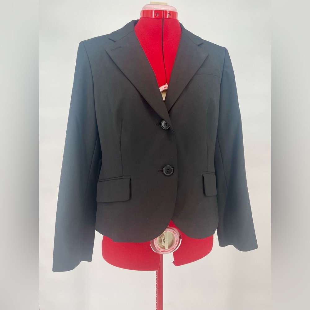 Loft Petites Black Cropped Basic Blazer With Pock… - image 3